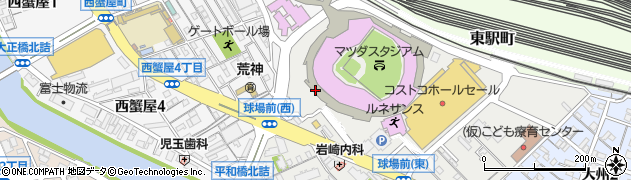 株式会社広島東洋カープ　総務部周辺の地図