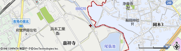 大阪府泉南郡田尻町嘉祥寺191周辺の地図
