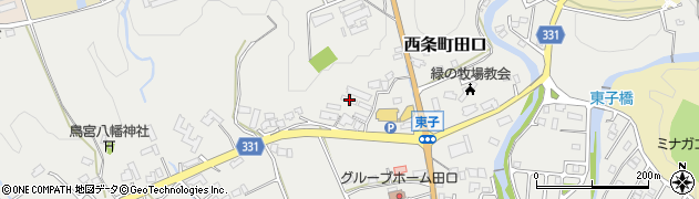 広島県東広島市西条町田口2851周辺の地図