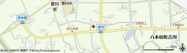 広島県東広島市八本松町吉川378周辺の地図