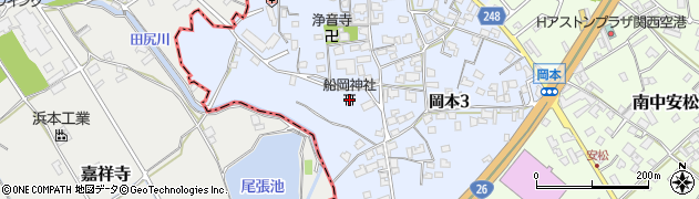船岡神社周辺の地図