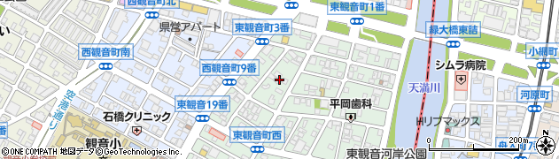 広島県広島市西区東観音町5周辺の地図