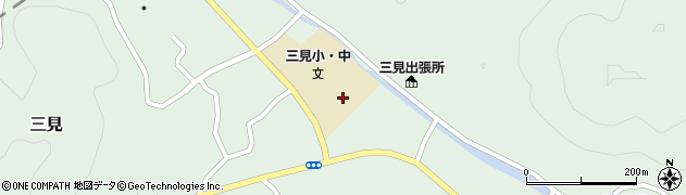 萩市立三見中学校周辺の地図