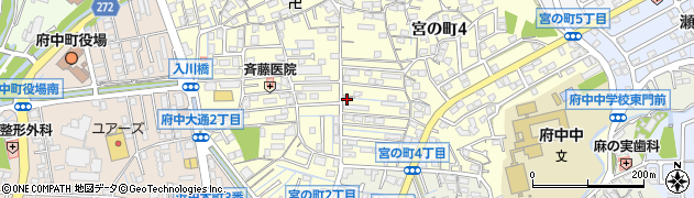 寺内表具店周辺の地図