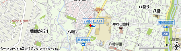八幡ケ丘入口周辺の地図