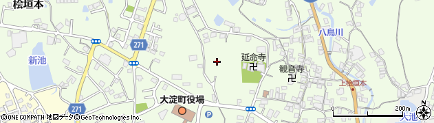 奈良県大淀町（吉野郡）桧垣本周辺の地図