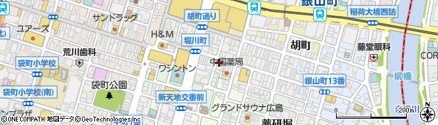 ちから堀川店周辺の地図