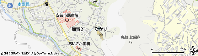 畑賀第四公園周辺の地図