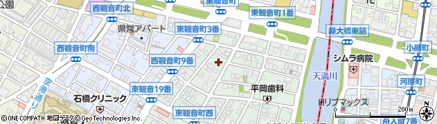 広島県広島市西区東観音町5-6周辺の地図