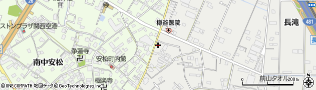大阪府泉佐野市長滝2140周辺の地図