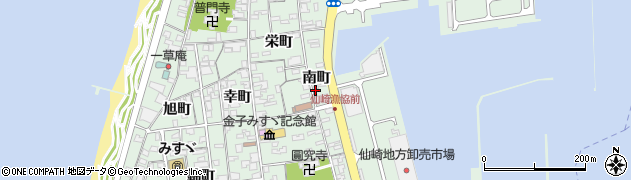 山口県長門市仙崎（南町）周辺の地図