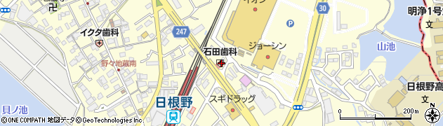 石田歯科クリニック周辺の地図