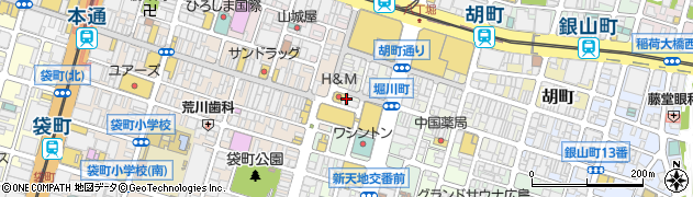 広島県広島市中区堀川町7周辺の地図