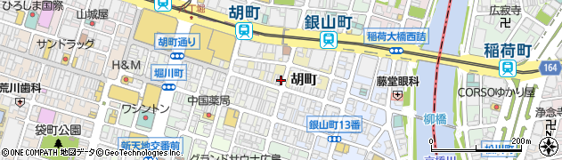 広島県広島市中区胡町3-4周辺の地図