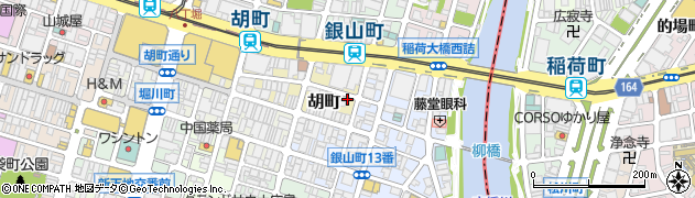 広島県広島市中区胡町2-27周辺の地図