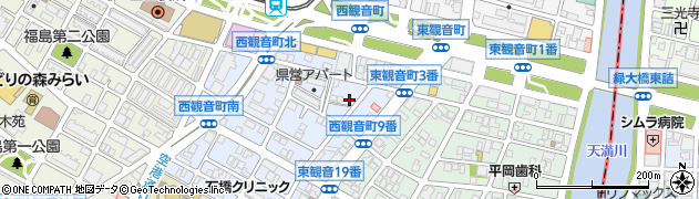 広島県広島市西区西観音町7周辺の地図