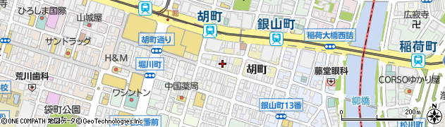 広島県広島市中区胡町3周辺の地図