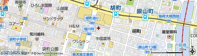 広島県広島市中区堀川町4-20周辺の地図