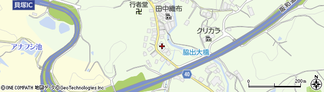 大阪府貝塚市木積328周辺の地図