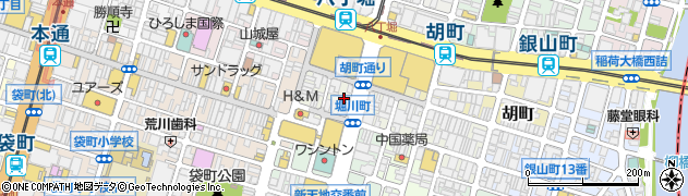 広島県広島市中区堀川町周辺の地図