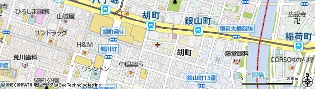 広島県広島市中区胡町3-23周辺の地図