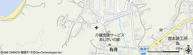 広島県尾道市向島町有井周辺の地図