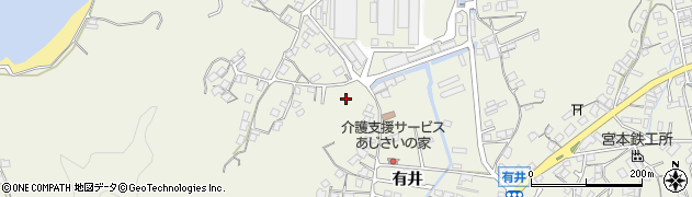 広島県尾道市向島町（有井）周辺の地図