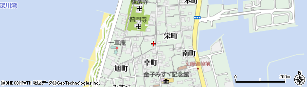 山口県長門市仙崎新町1483周辺の地図