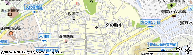 広島県安芸郡府中町宮の町周辺の地図