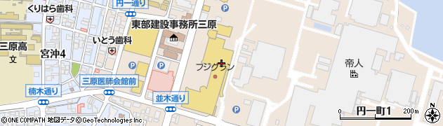 カフェエクラン 三原店周辺の地図
