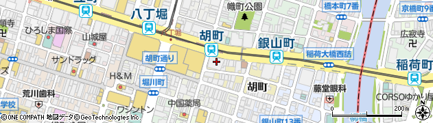 ひのきグループすし亭胡町店周辺の地図
