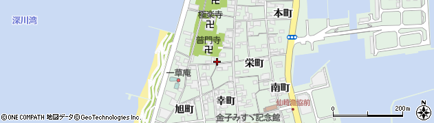 山口県長門市仙崎新町周辺の地図