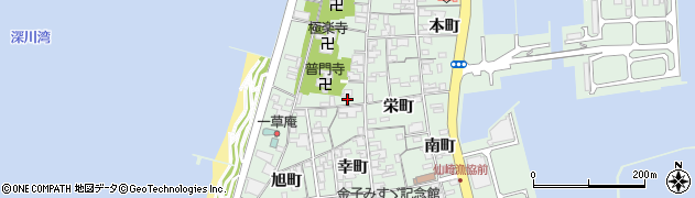 山口県長門市仙崎新町1485周辺の地図