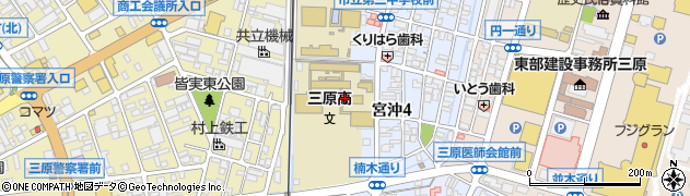 広島県立三原高等学校　定時制課程周辺の地図