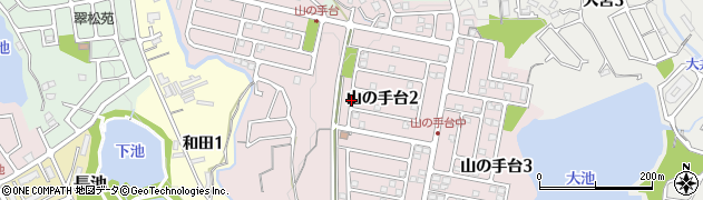 大阪府熊取町（泉南郡）山の手台周辺の地図