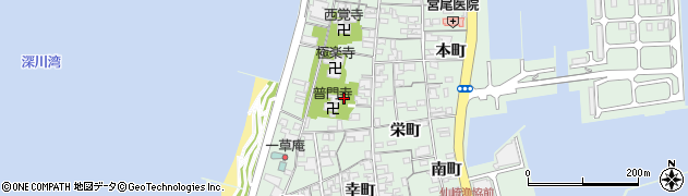 山口県長門市仙崎新町1497周辺の地図