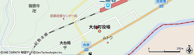 大台町役場　建設課周辺の地図