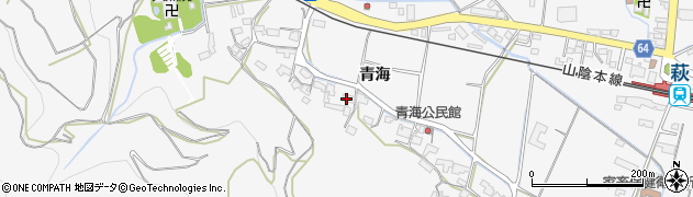 山口県萩市椿（青海）周辺の地図