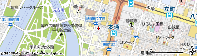 康仁薬局　ソシオ紙屋町店周辺の地図