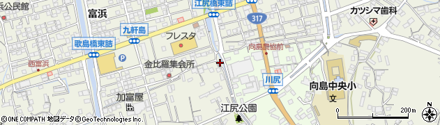 広島県尾道市向島町富浜5861周辺の地図