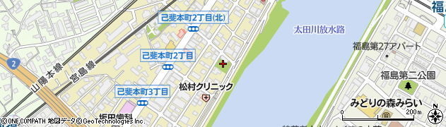 己斐本町公園周辺の地図