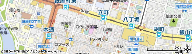 広島県広島市中区立町周辺の地図
