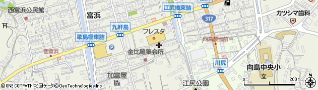 広島県尾道市向島町富浜5848周辺の地図