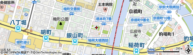 広島県広島市中区橋本町7周辺の地図