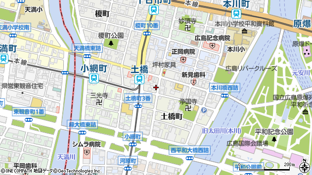 〒730-0853 広島県広島市中区堺町の地図