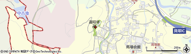 大阪府貝塚市馬場周辺の地図