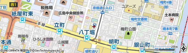 上田循環器八丁堀クリニック周辺の地図