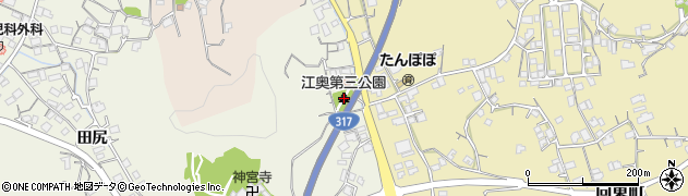 江奥第三公園周辺の地図