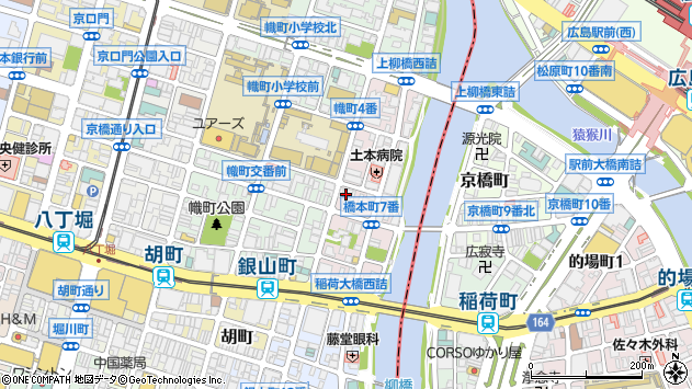 〒730-0015 広島県広島市中区橋本町の地図