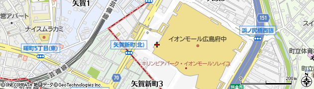 ニッタ　イオンモール広島府中店周辺の地図